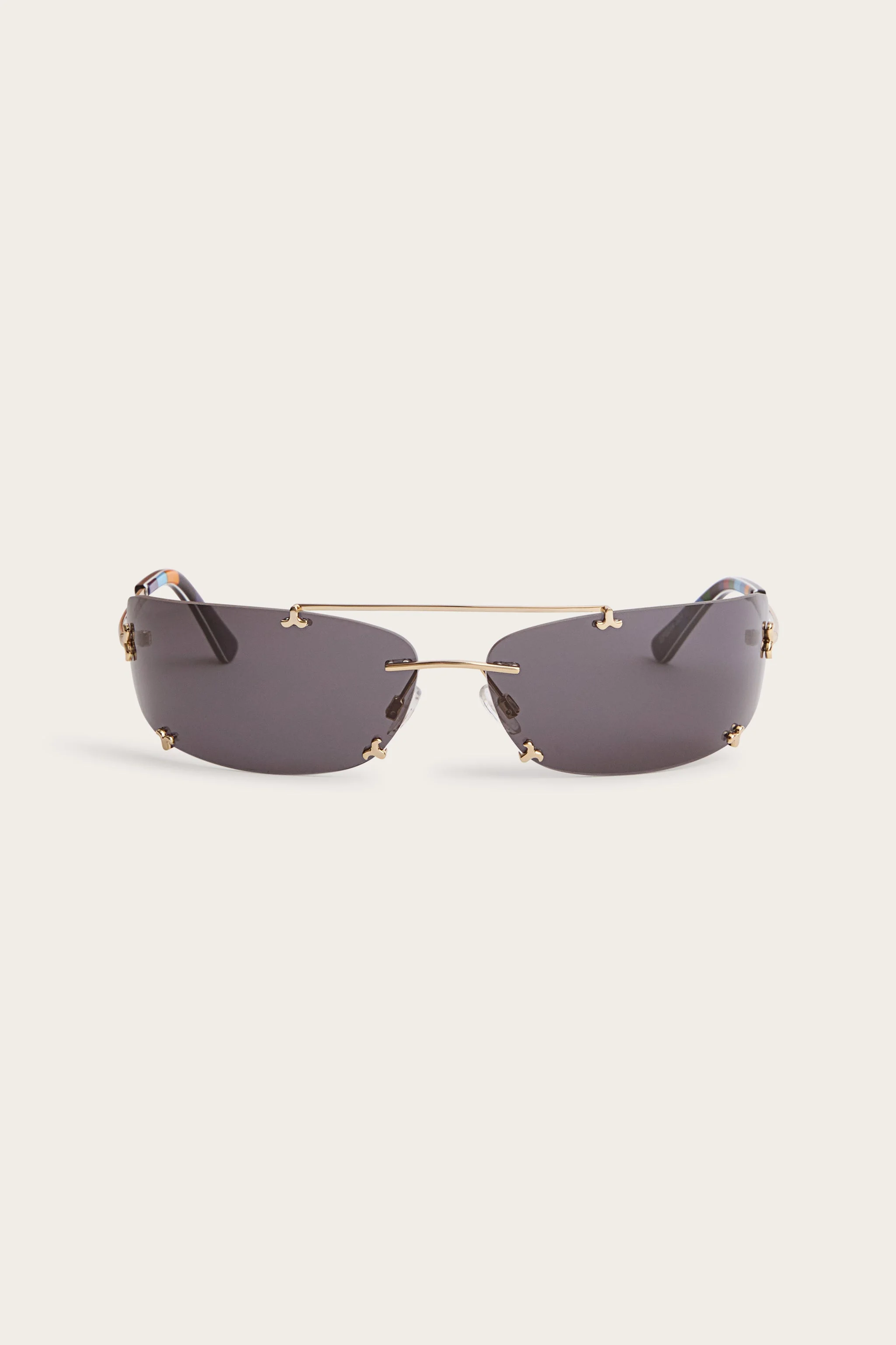 SUNGLASSES WITH METAL TEMPLES - 1