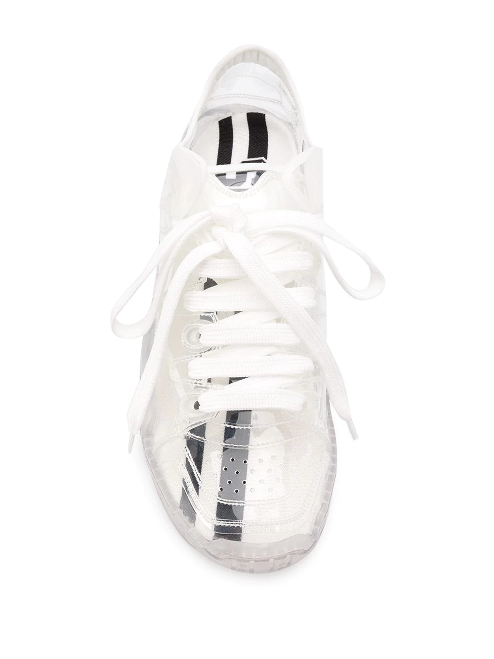 transparent low-top sneakers - 4