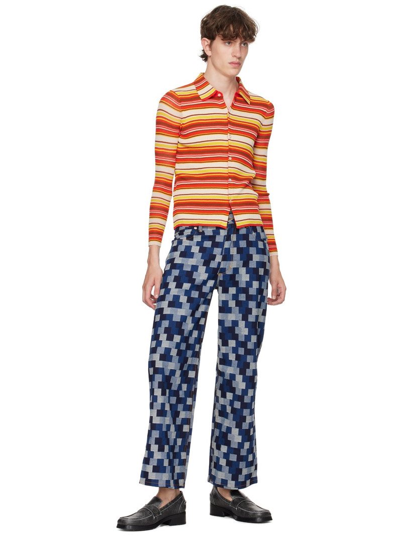 ECKHAUS LATTA Black Stitched Loafers outlook