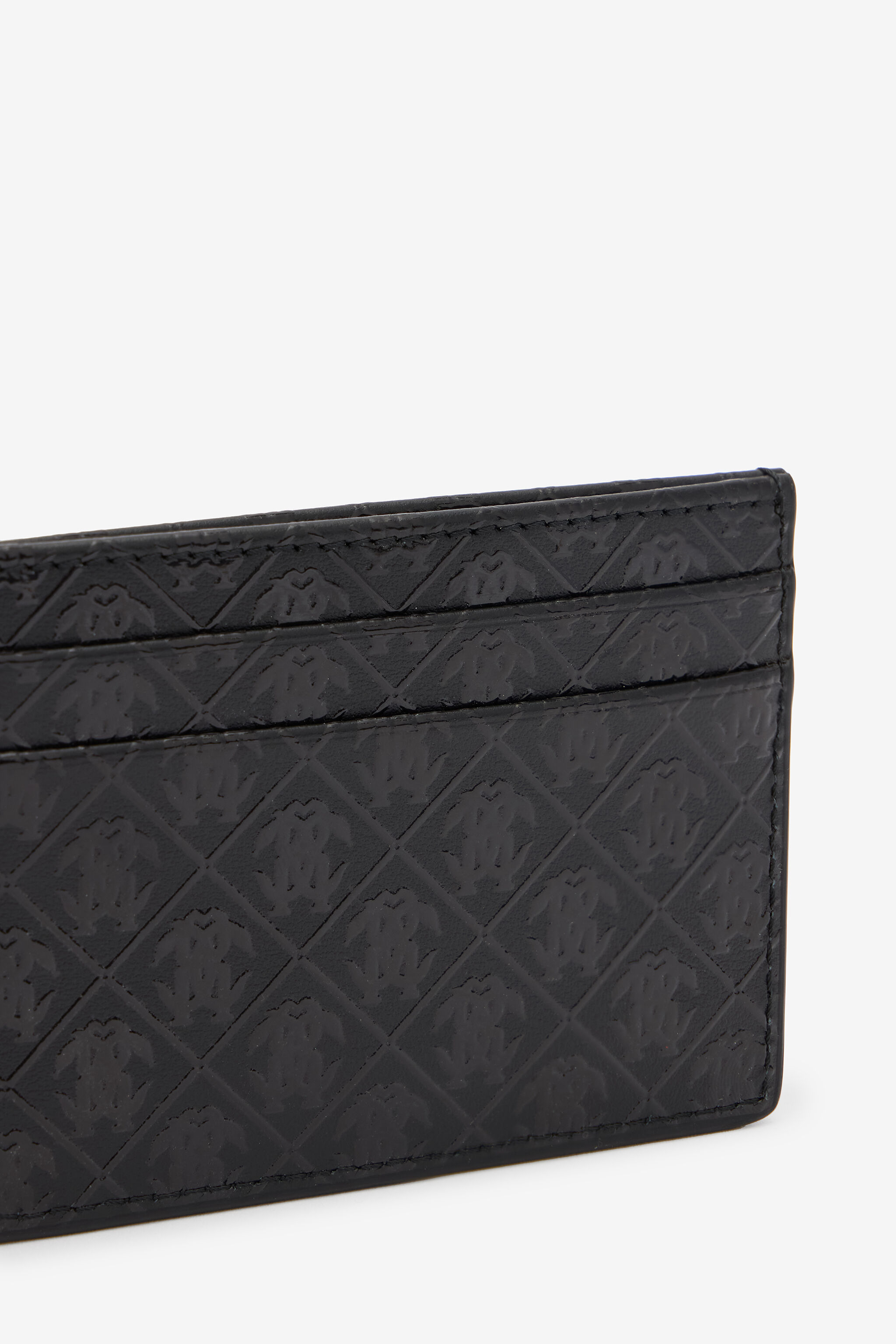 Card Holder With All-Over Mirror Snake Monogram - 4