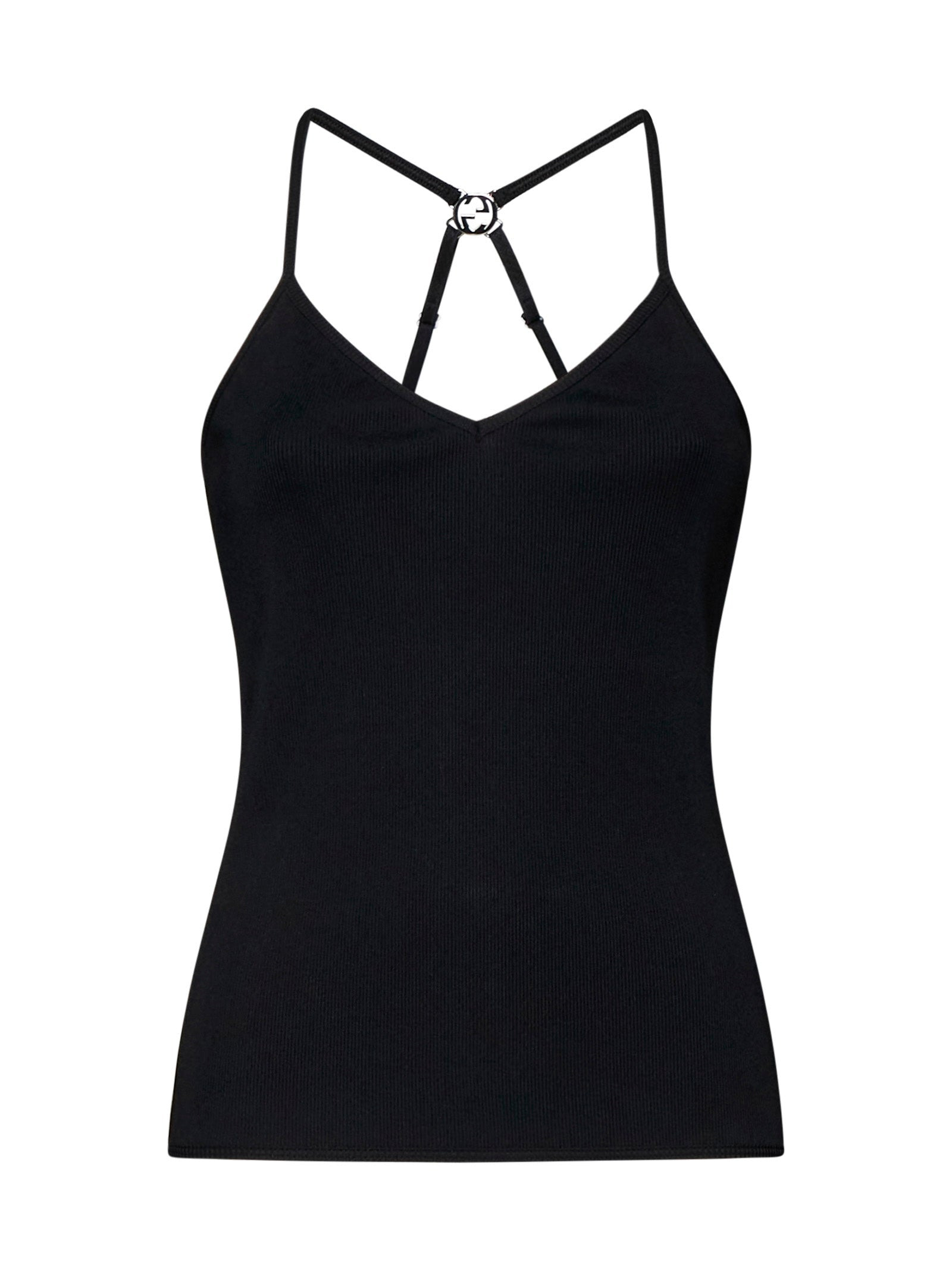 Gucci Women Logo-Plaque Jersey Top - 1