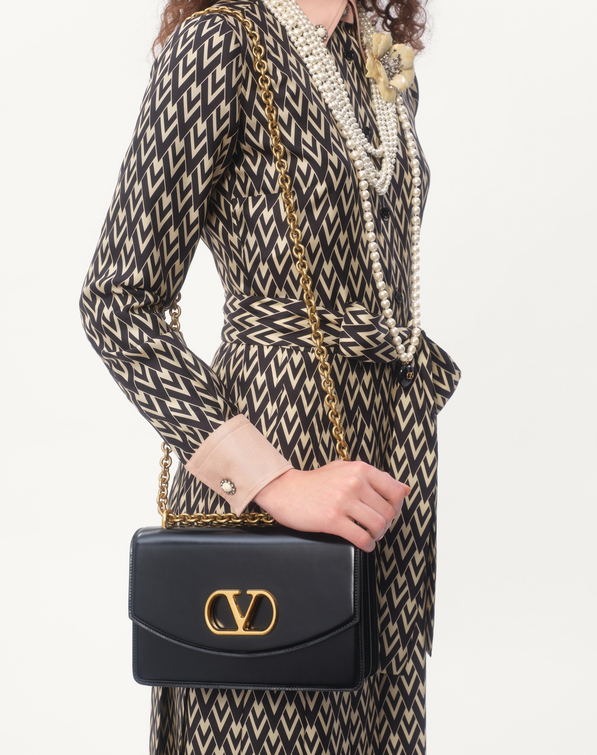 TWILL TOUTE LA V MIDI DRESS - 3