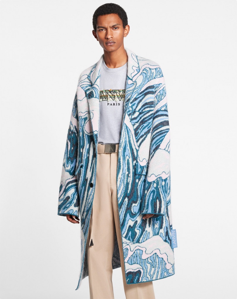 JACQUARD KNIT COAT - 3