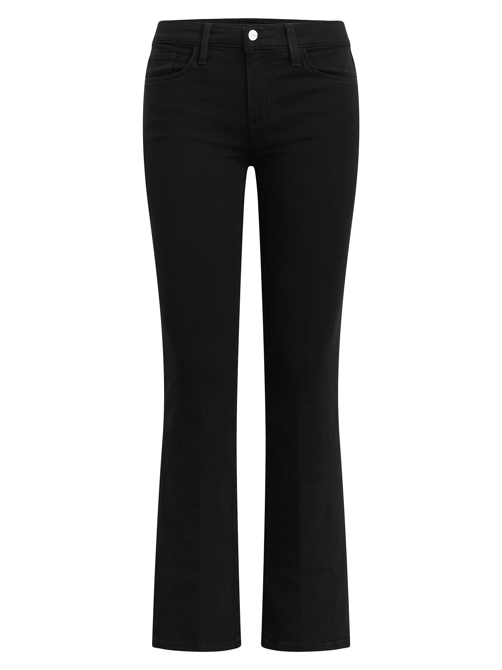 Women's Petite Provocateur HIgh-Rise Stretch Bootcut Jeans - Black - 1