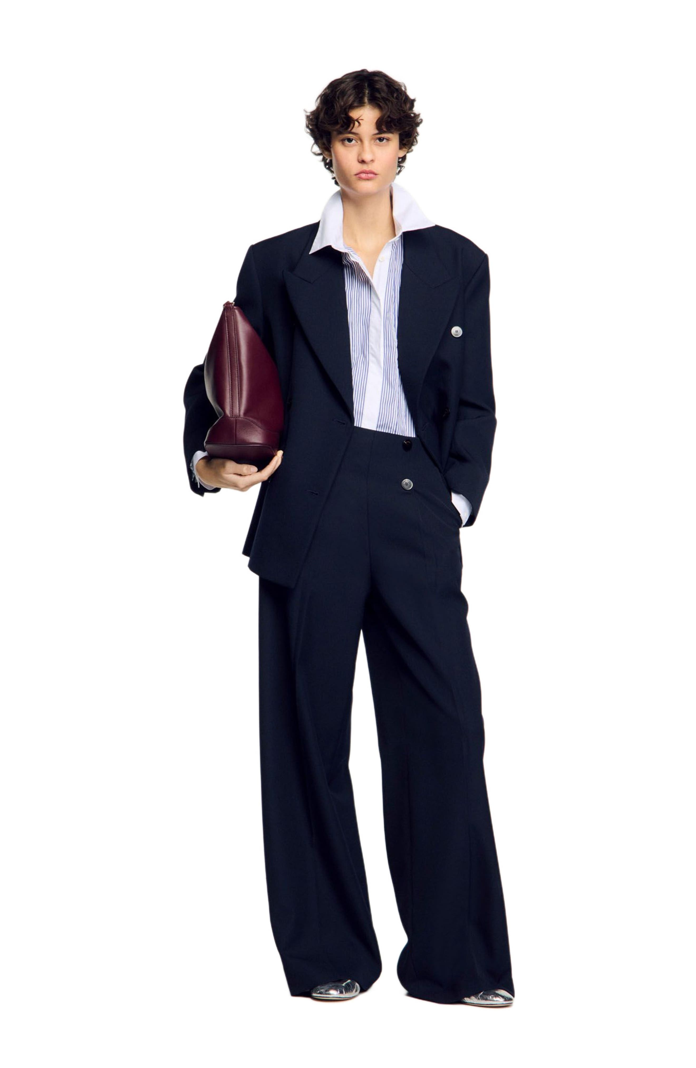 SANDRO Suit trousers in Navy Blue at Nordstrom - 6