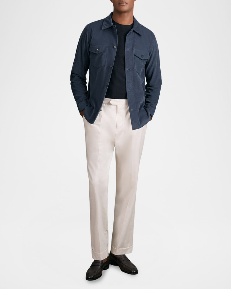 REISS Men's Kai Cotton Corduroy Twin-Pocket Overshirt outlook