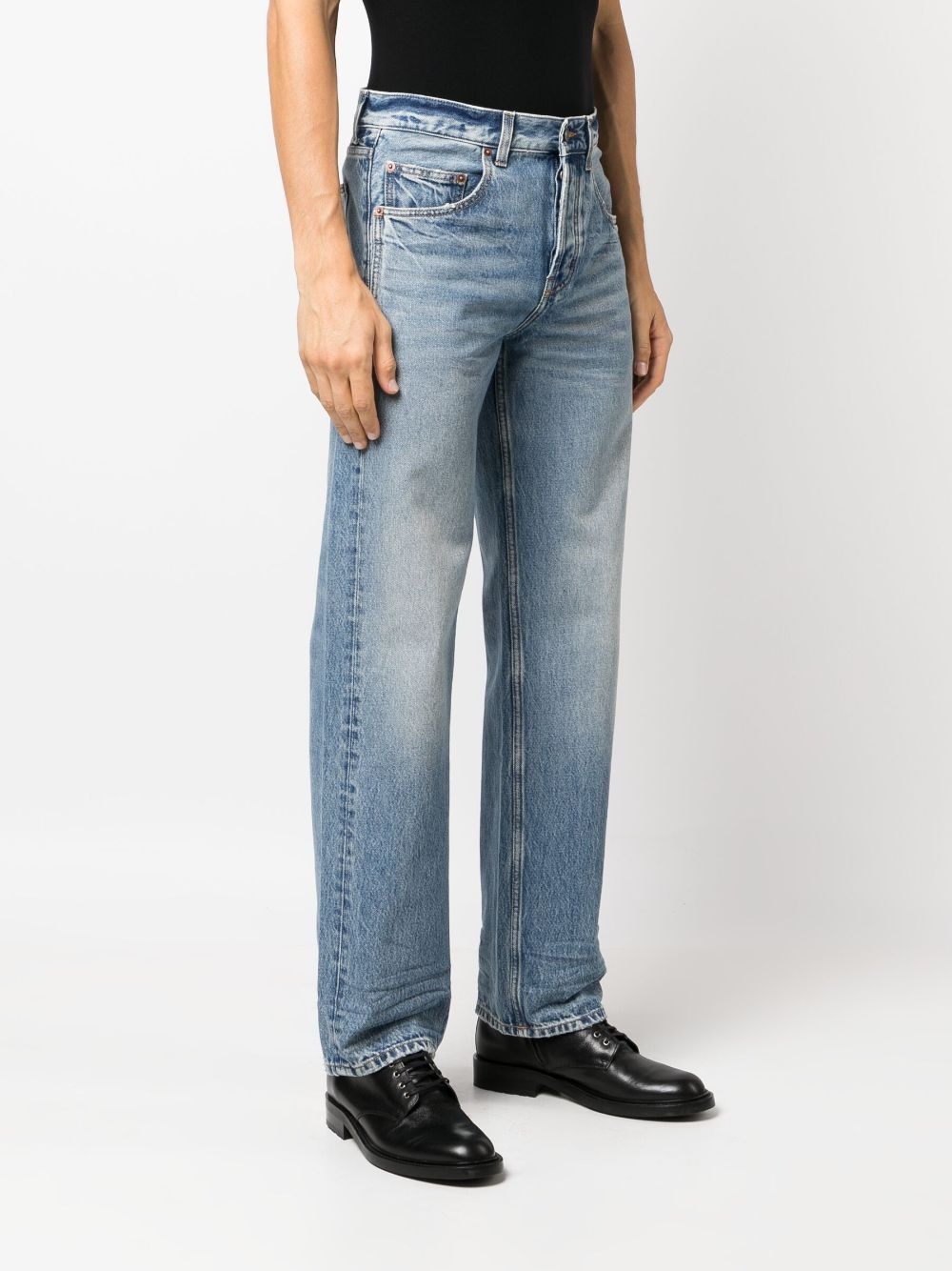 mid-rise straight-leg jeans - 3