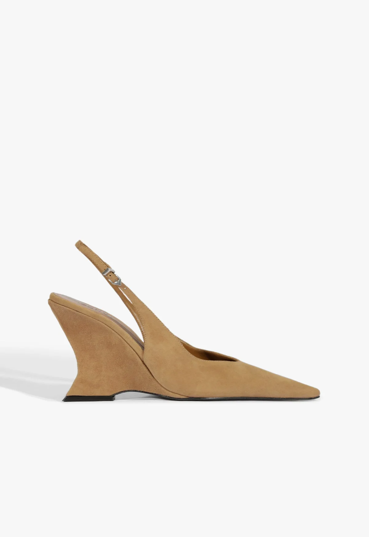 Siena Buckle Suede Pump - 1