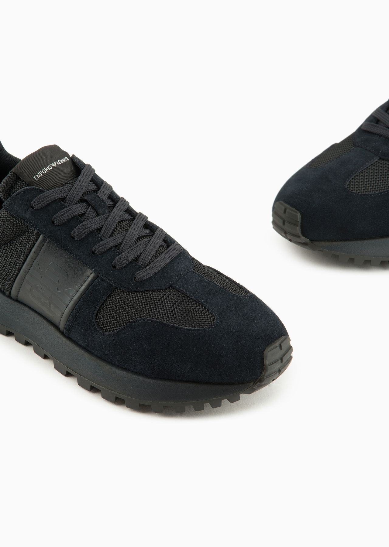 Mesh sneakers with suede details - 5