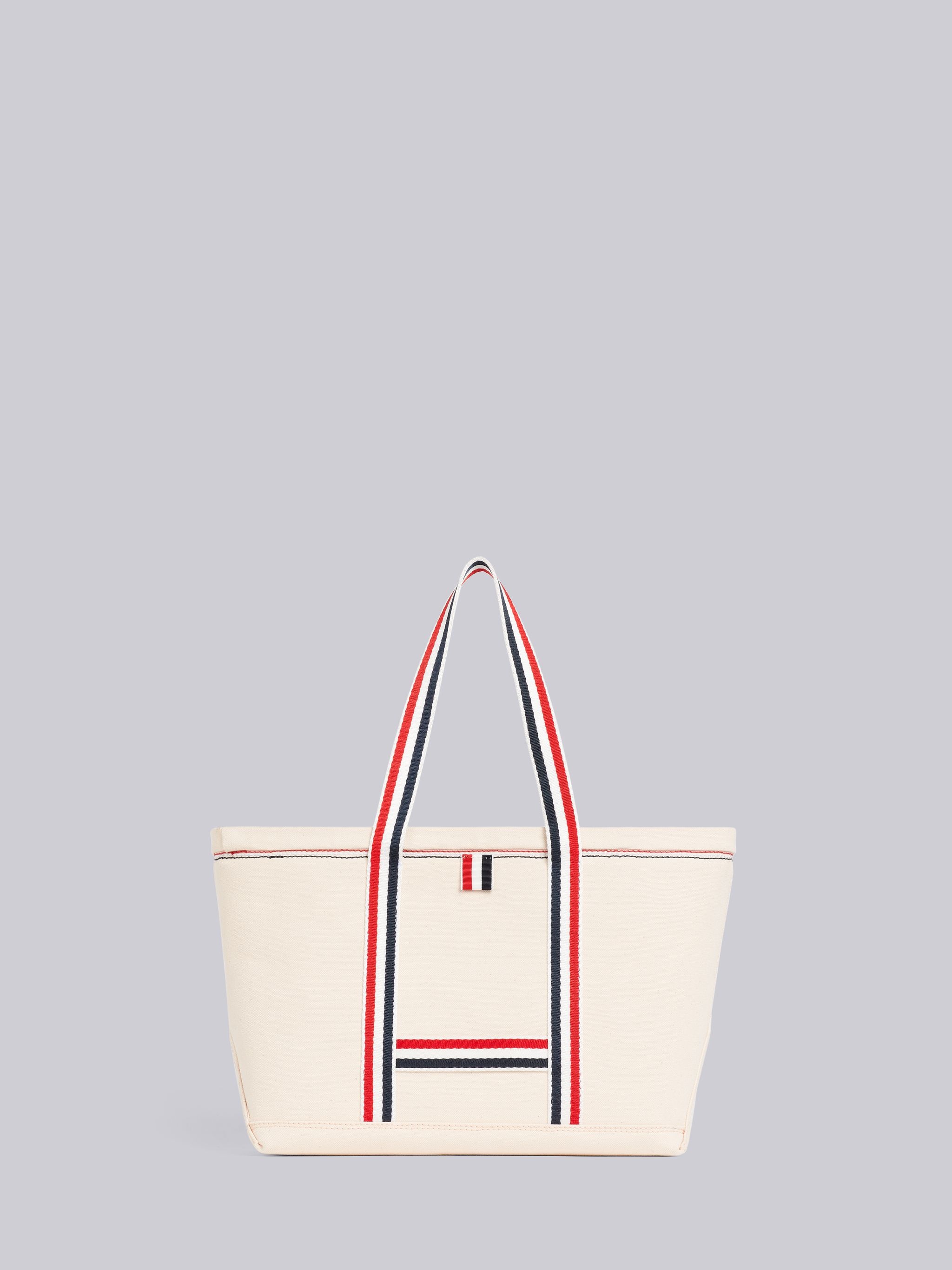 Off White Double Face Cotton Small Tool Tote Bag - 4