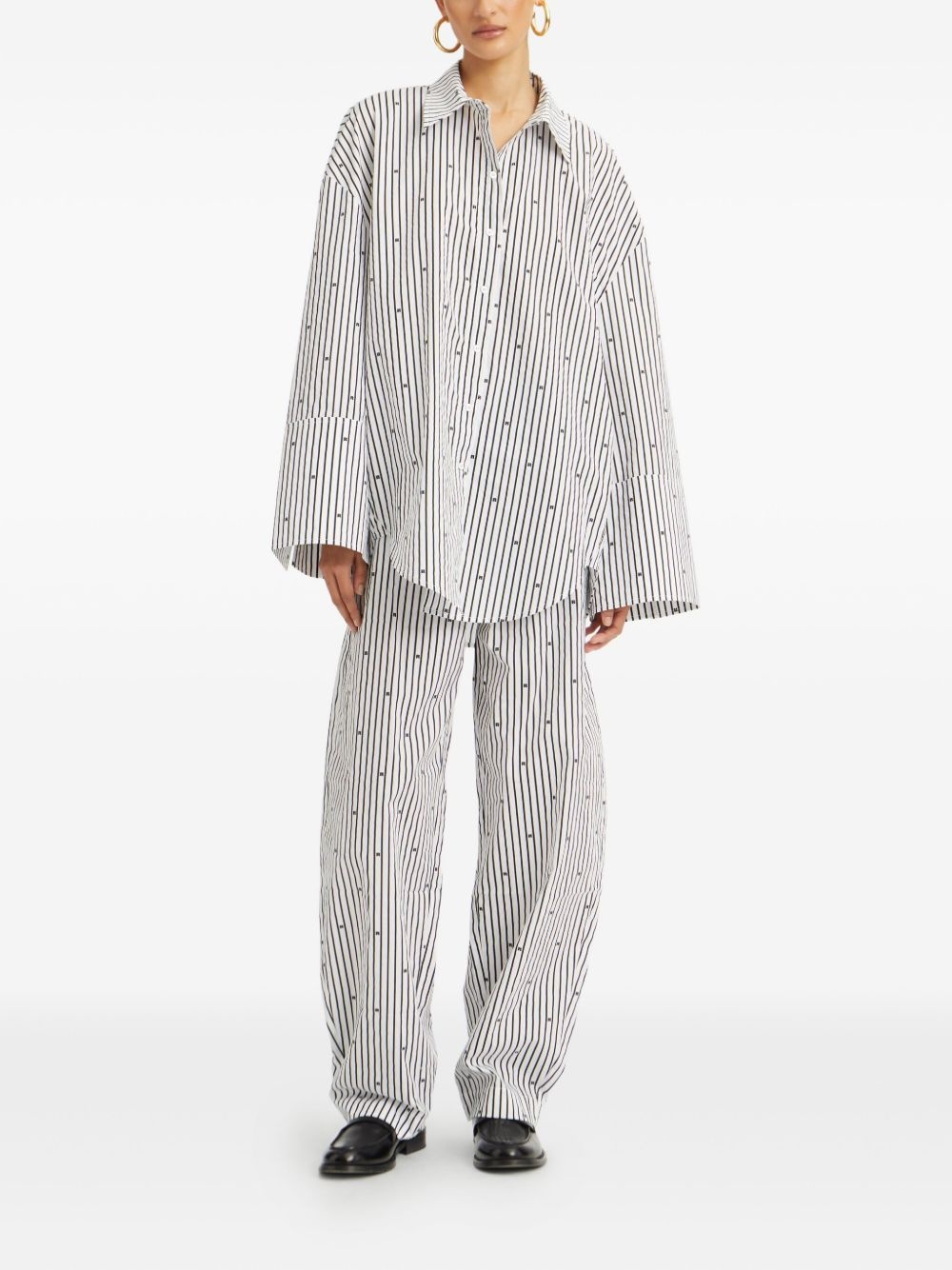 stripe-pattern shirt - 2