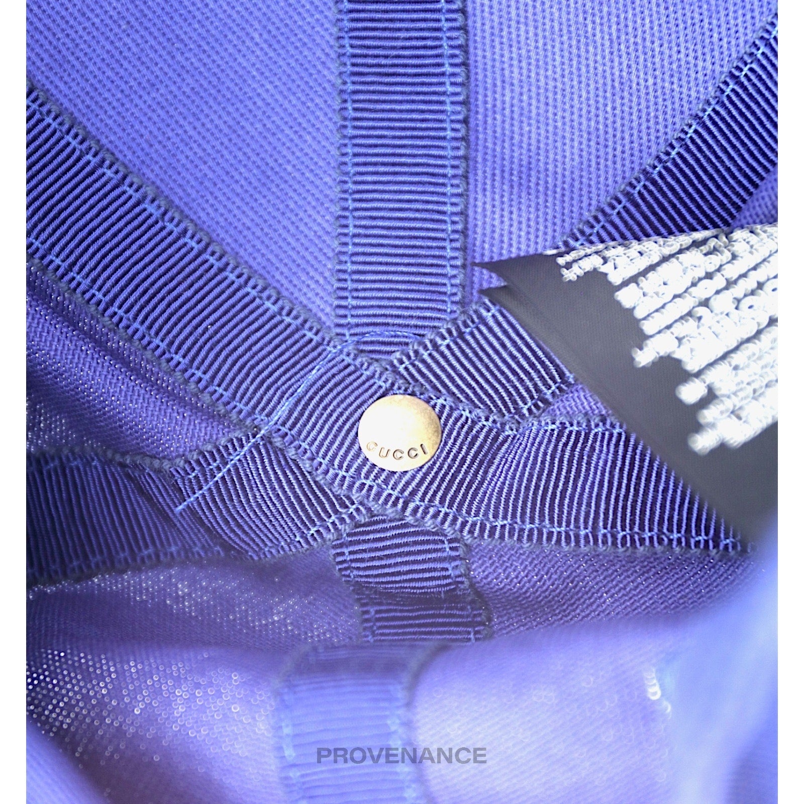 Gucci x NY Yankees Embroidered Hat Cap - Blue with Moth - 9
