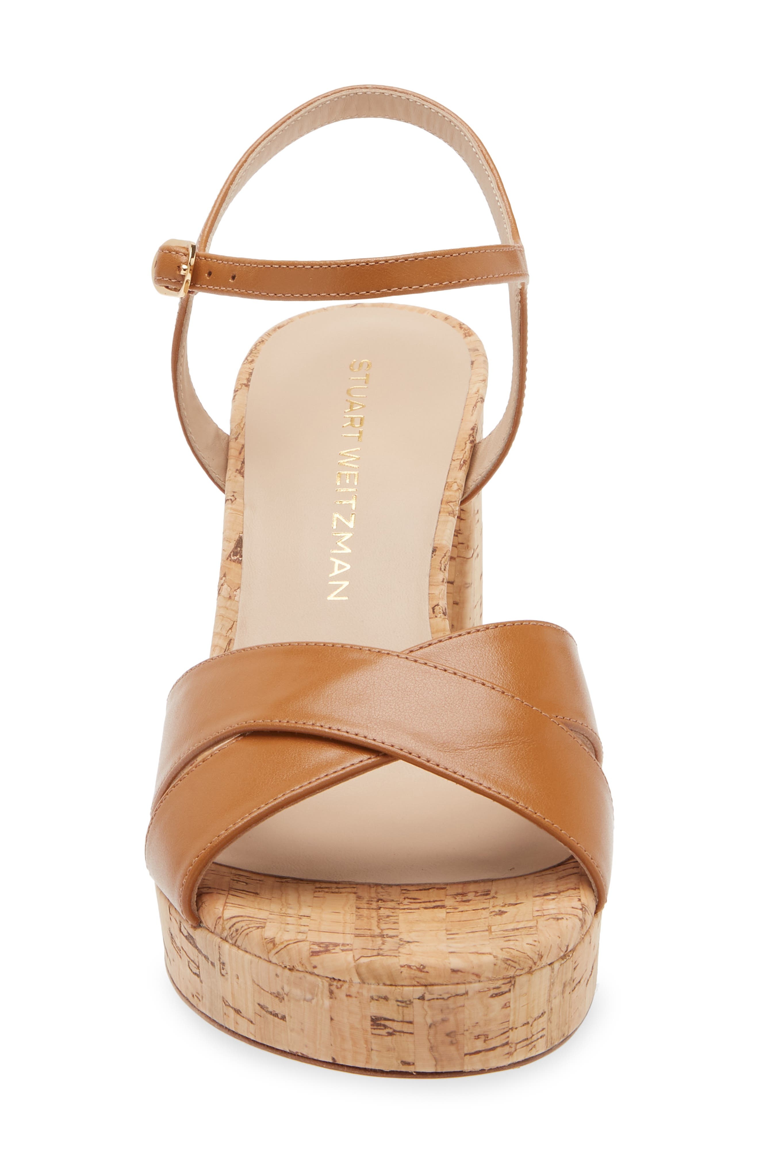 Stuart Weitzman Dayna Ankle Strap Platform Sandal in Macchiato at Nordstrom - 4