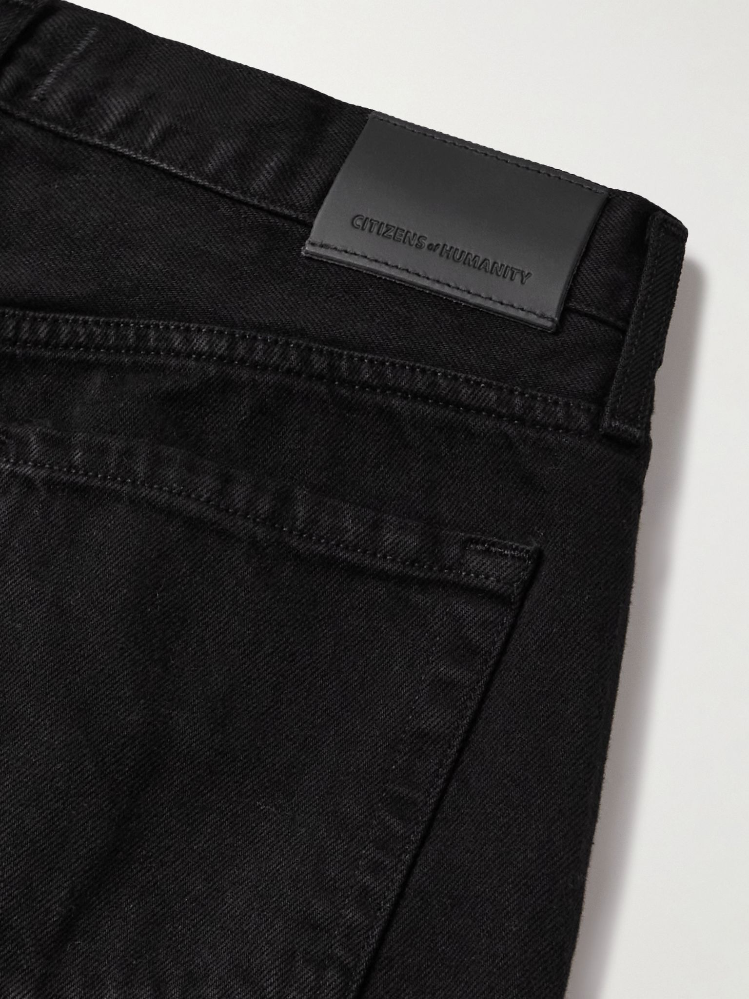 Miro Long mid-rise barrel-leg jeans Black - 6