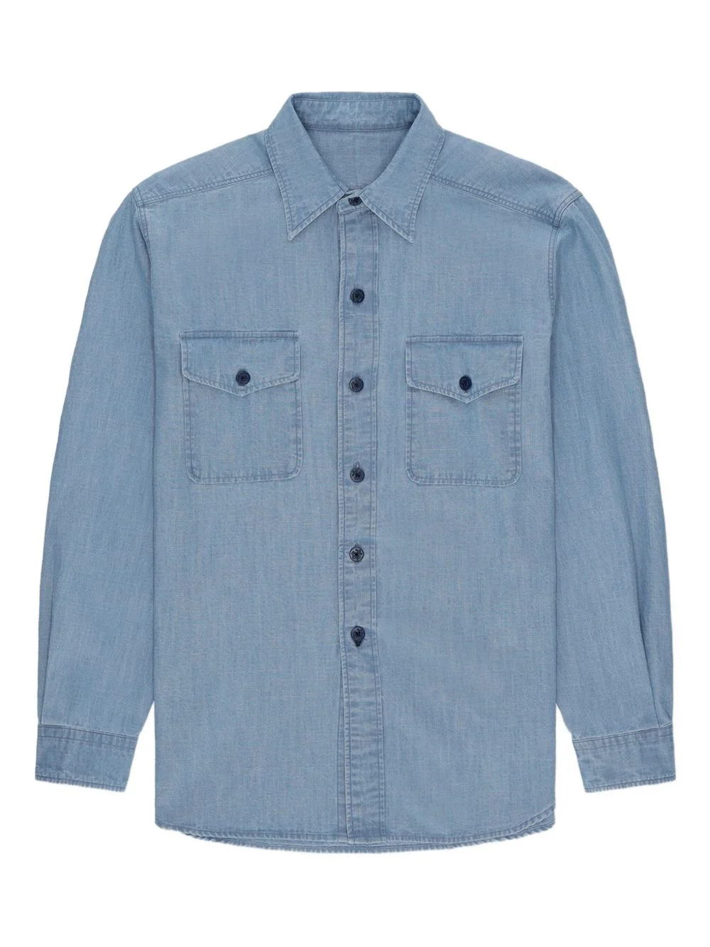 double-pocket cotton shirt jacket - 1