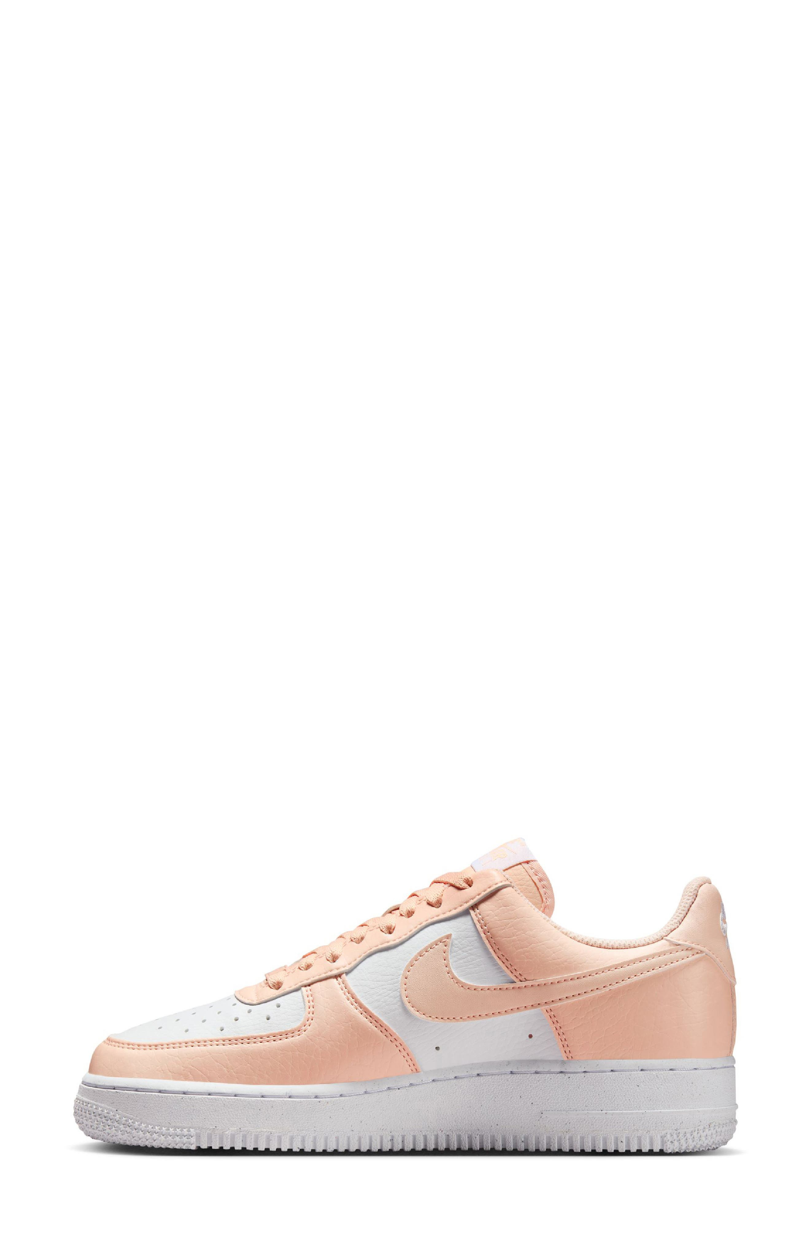 Nike Air Force 1 '07 SE Sneaker in White/Washed Coral/White at Nordstrom - 6