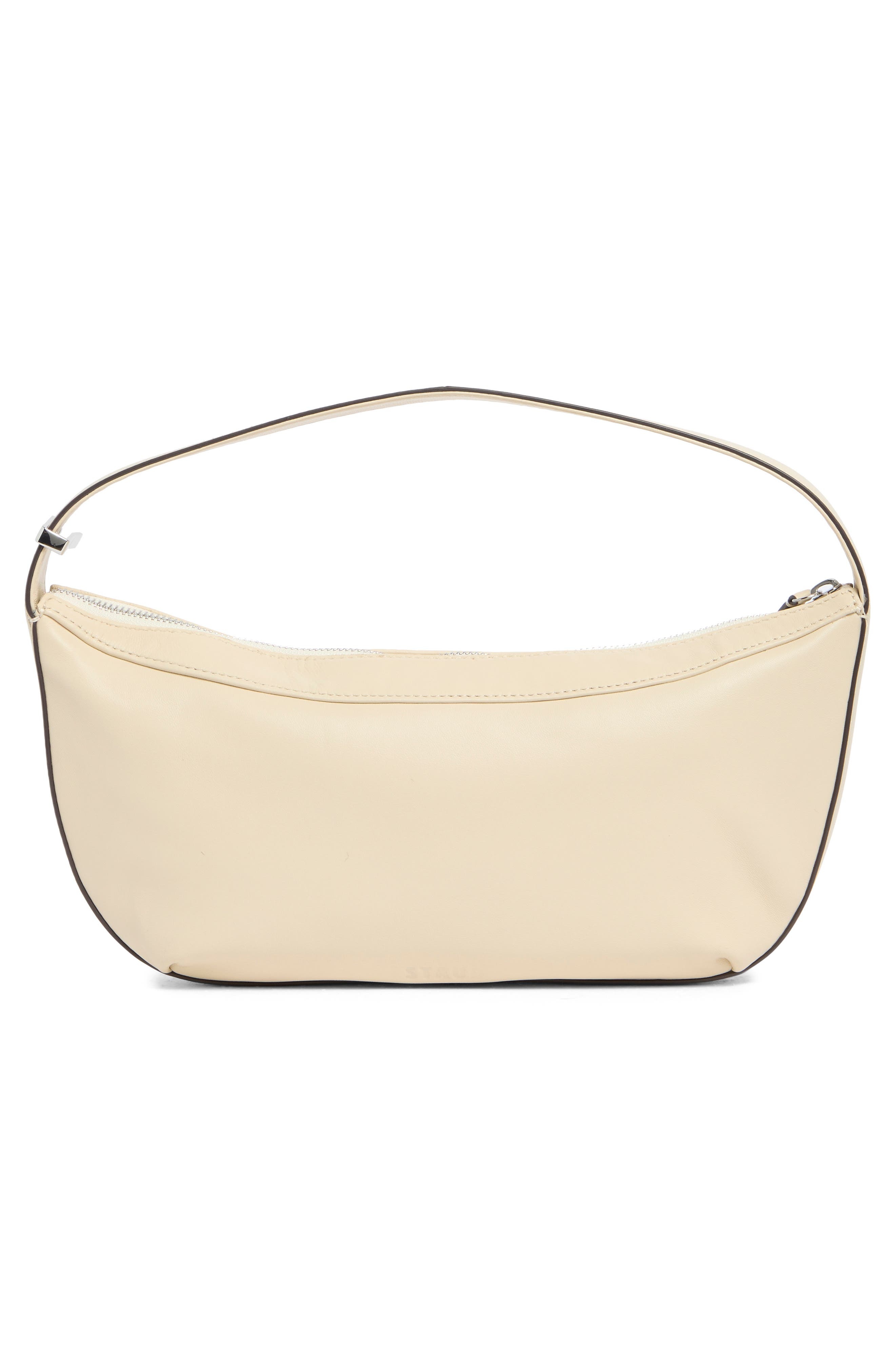 STAUD Demy Convertible Leather Shoulder Bag in Cream at Nordstrom - 3
