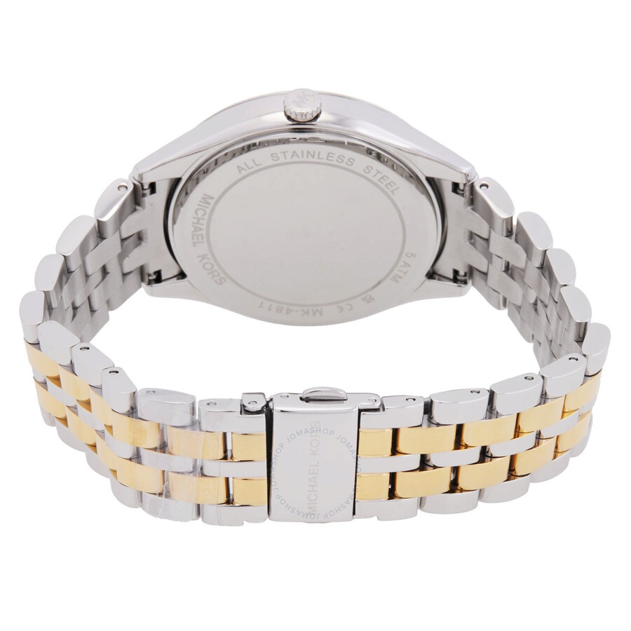 Michael Kors - Michael Kors Harlowe Quartz Crystal Silver Dial Ladies Watch MK4811 - 3