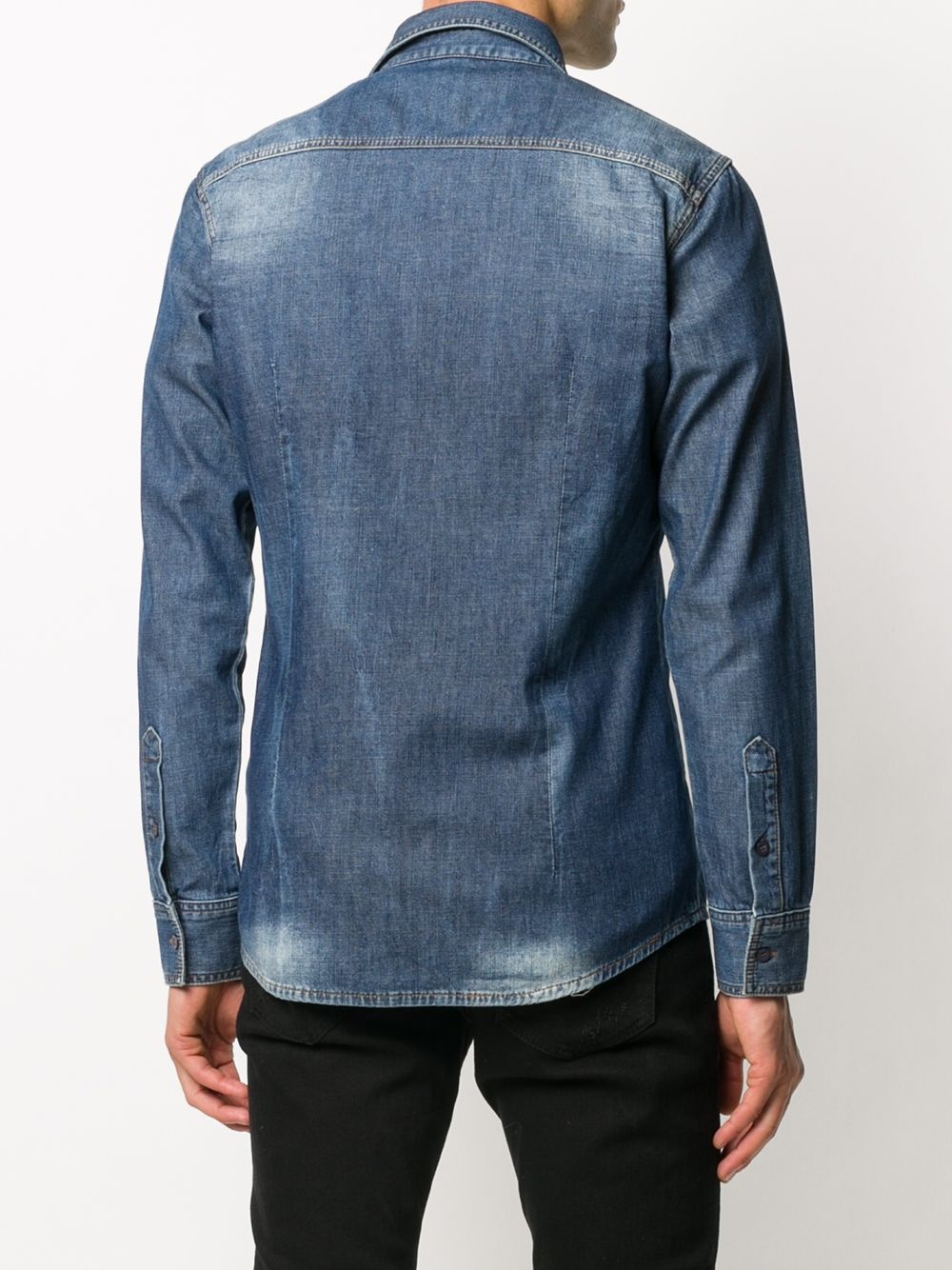 stonewashed long-sleeve shirt - 4