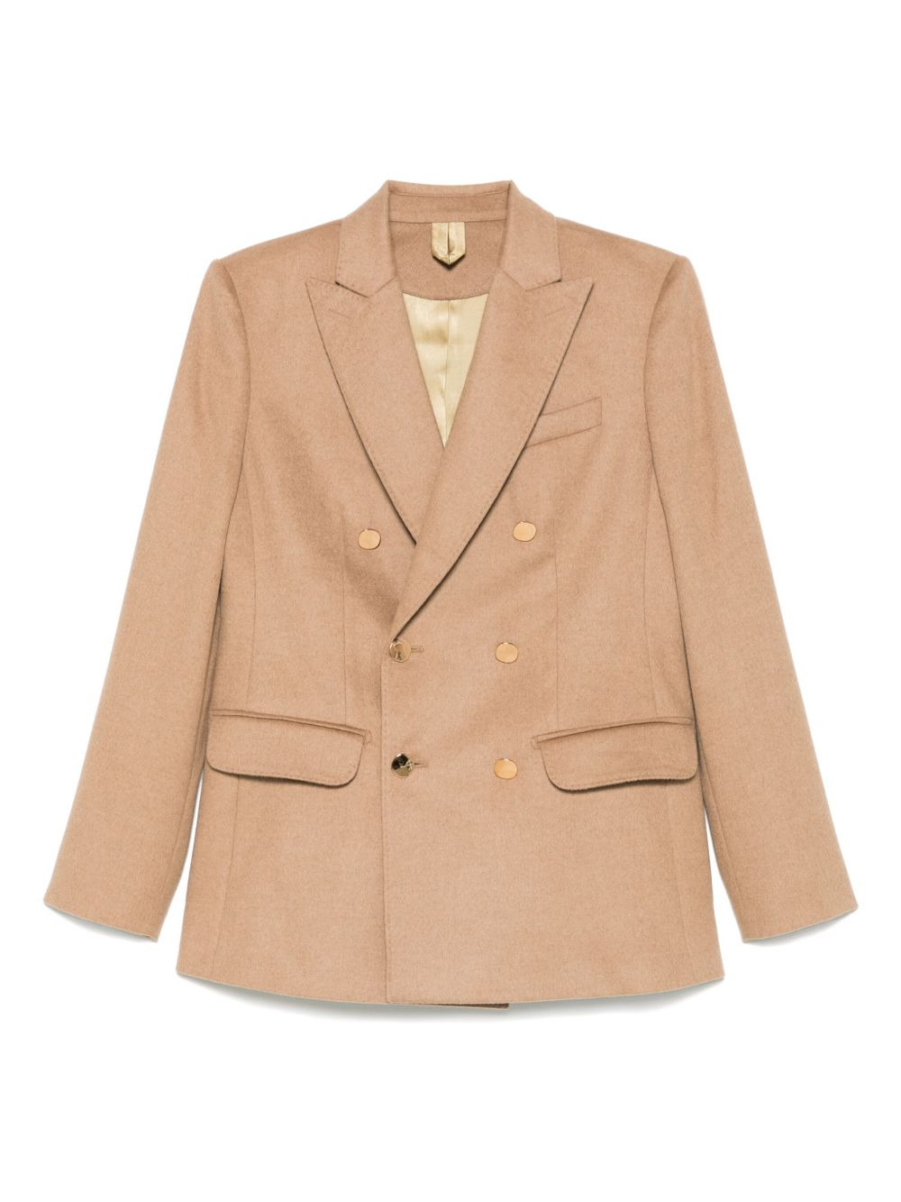 Double-Breasted Wool Jacket - 1