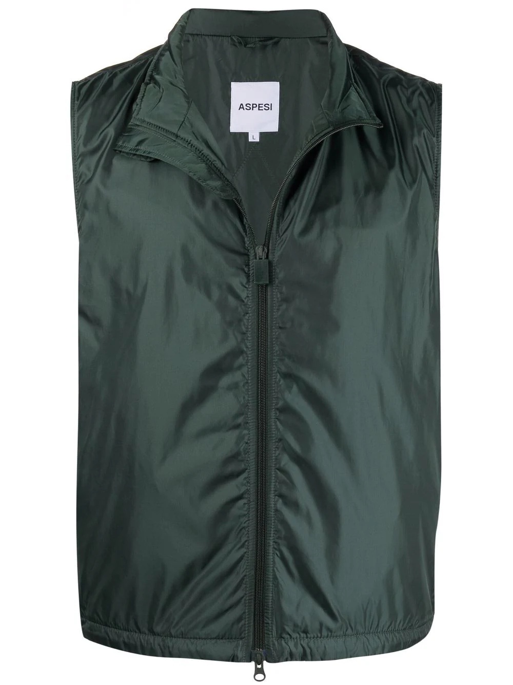 high neck zipped gilet - 1