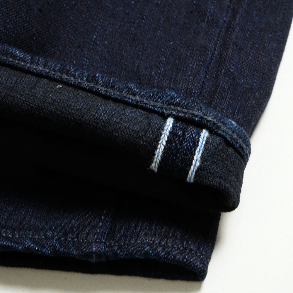 14oz Indigo x Black Denim Slim Tapered - XX-013-IDBK - 8