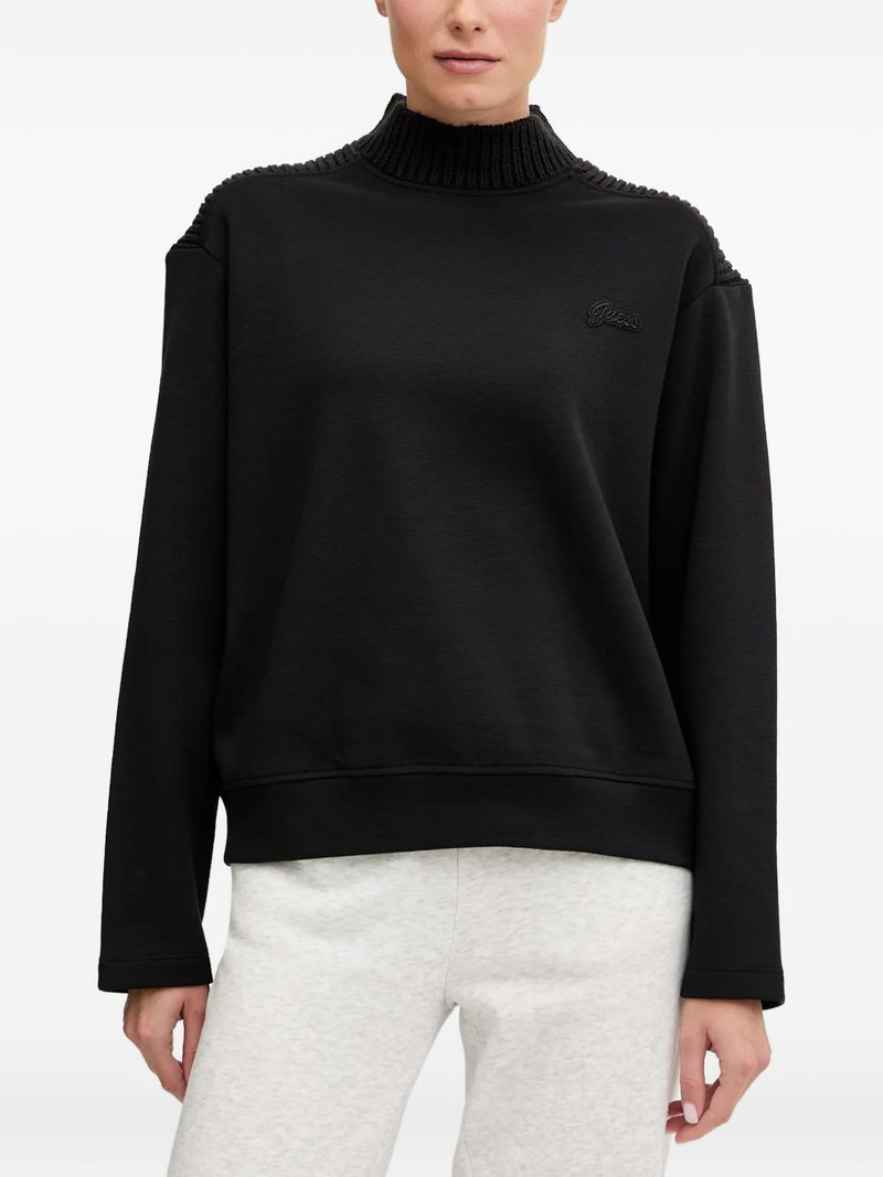 knitted high-neck sweatshirt 1