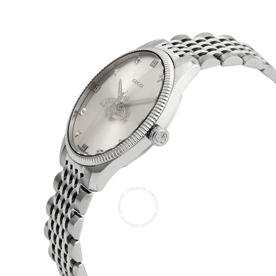 Gucci G-Timeless Quartz Silver Dial Ladies Watch YA1264153 - 2