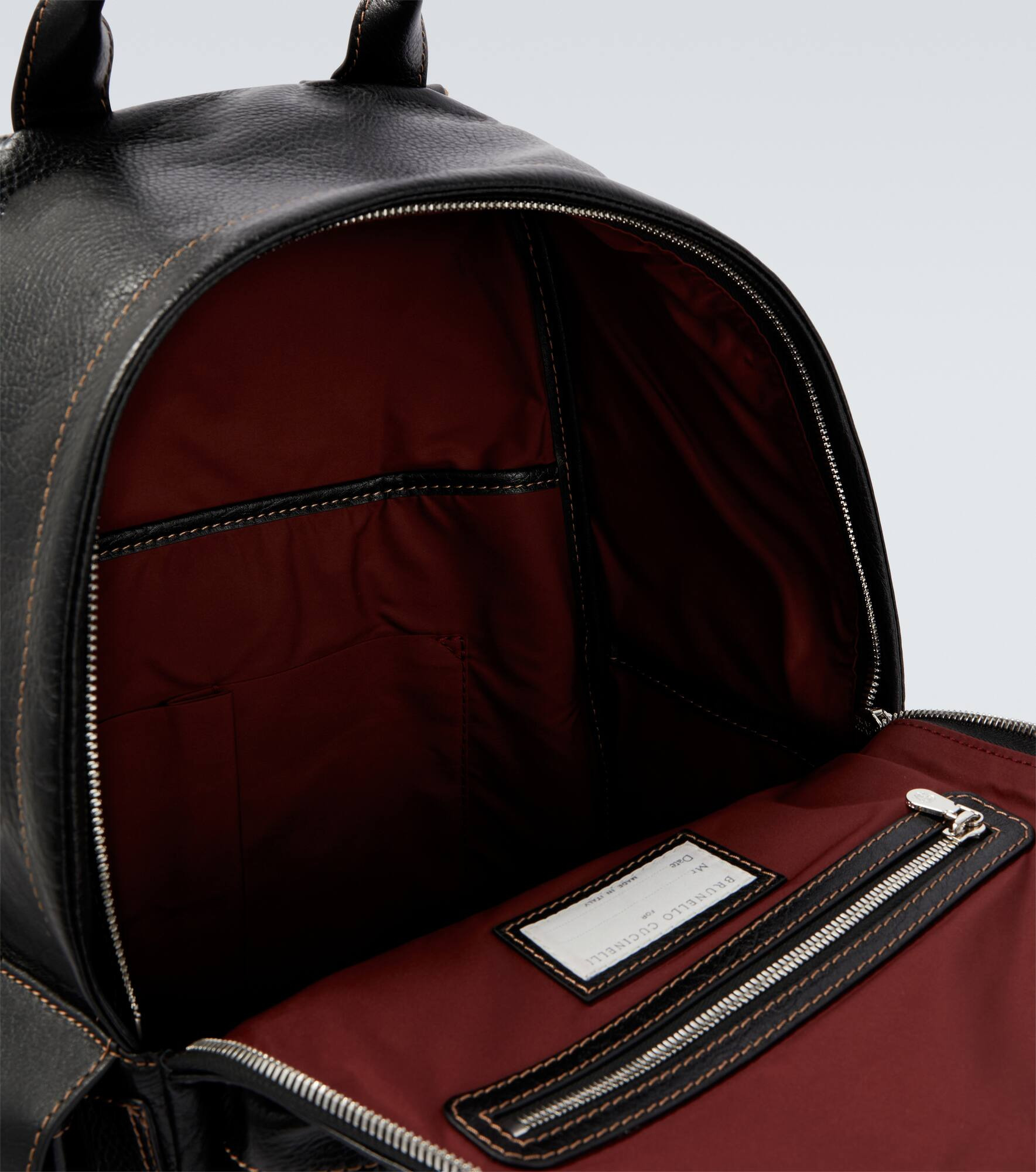 Leather backpack - 4