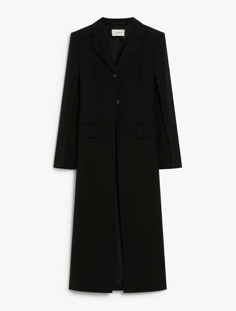 Stretch duster coat in technical viscose - RUNWAY 1