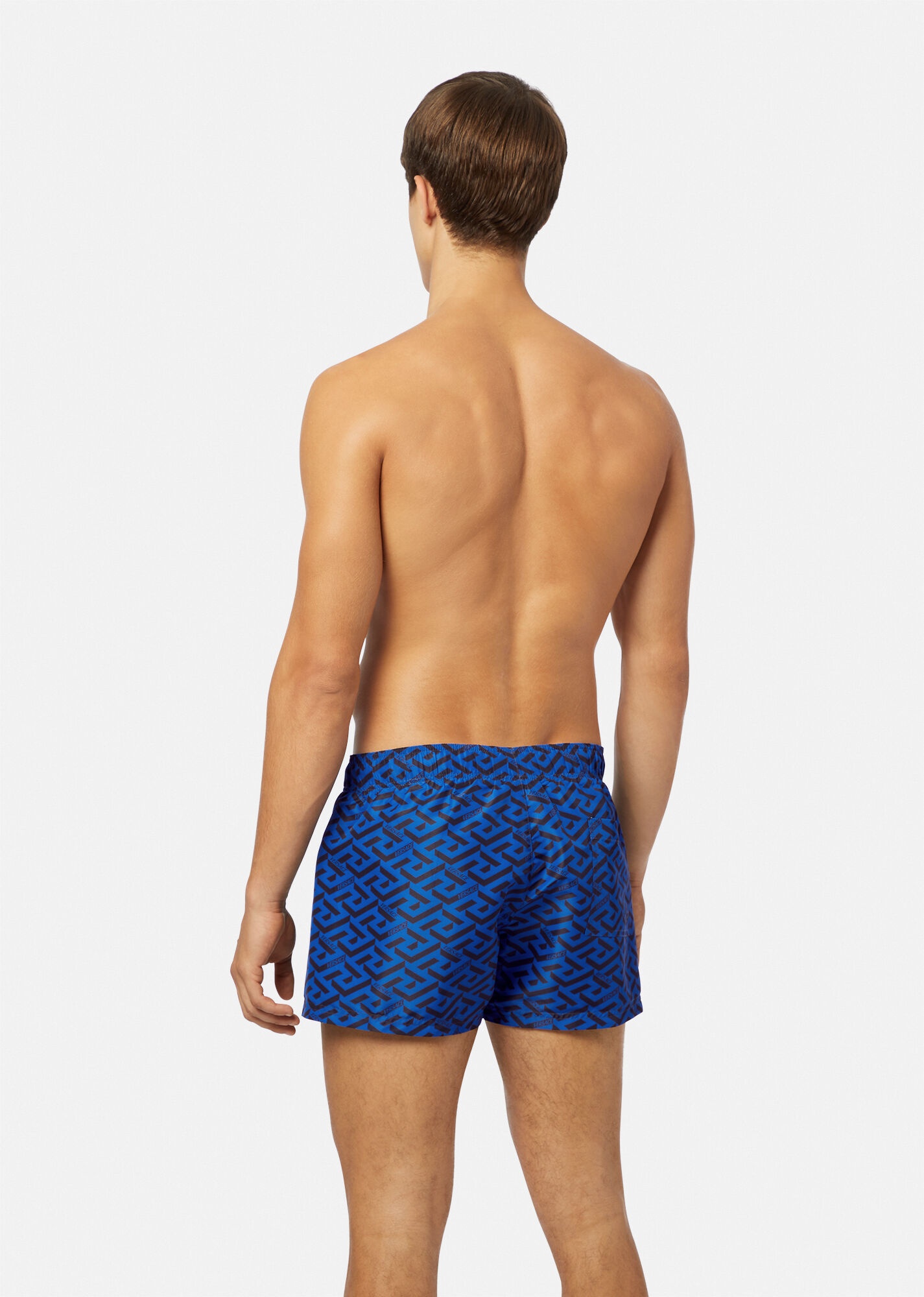 Greca Signature Print Short Swim Shorts - 3