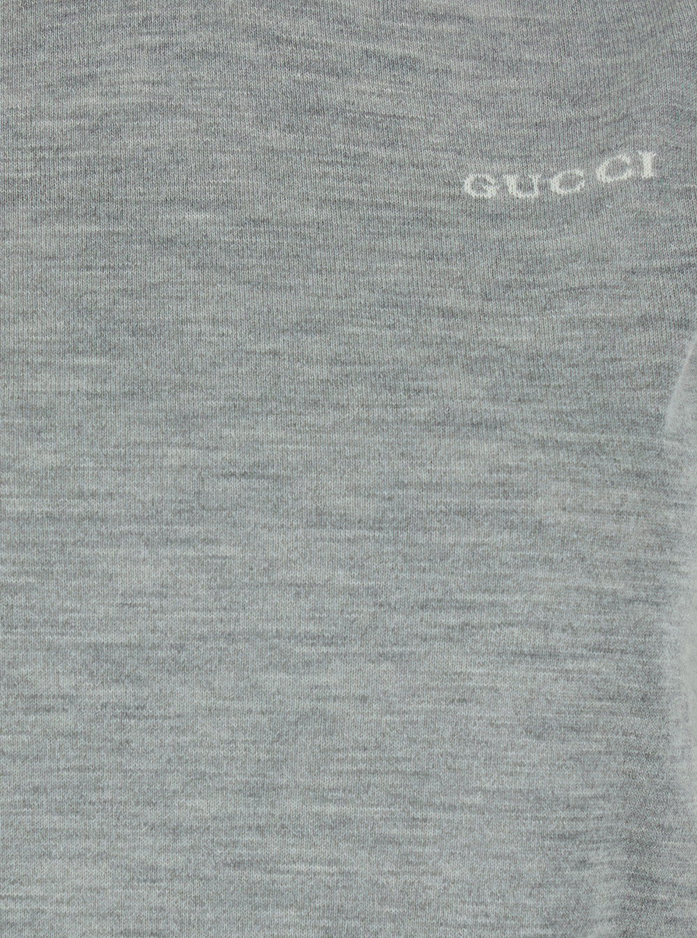 Gucci Women Grey Sleeveless Sweater With Logo On The Front In Cashmere Woman - 3