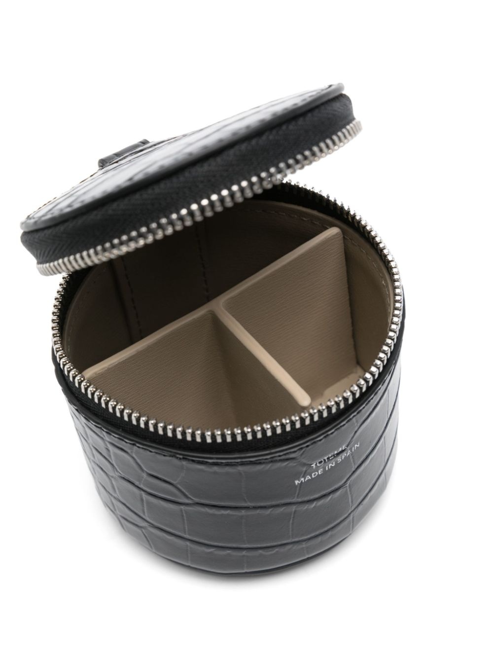crocodile-embossed jewelry box - 3