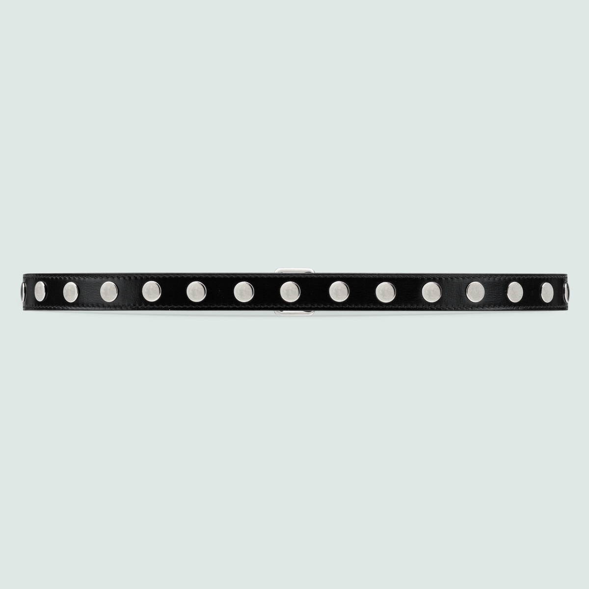 GUCCI Thin belt with eyelet and stud motif | REVERSIBLE
