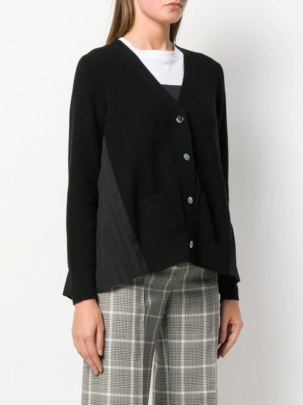 panelled cardigan  - 3