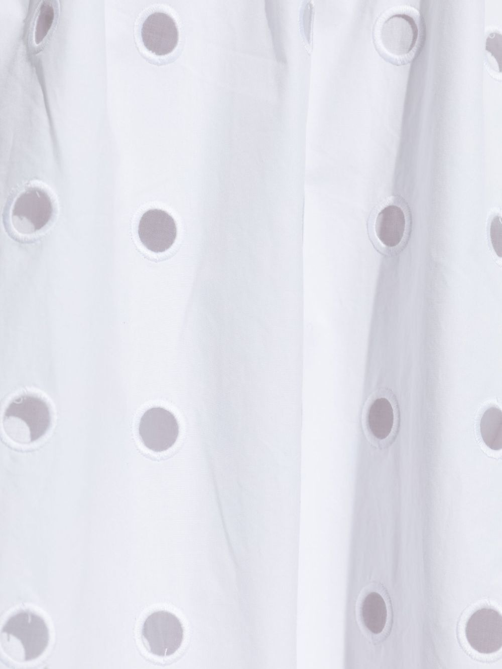 open-cut dots midi A-line skirt - 5