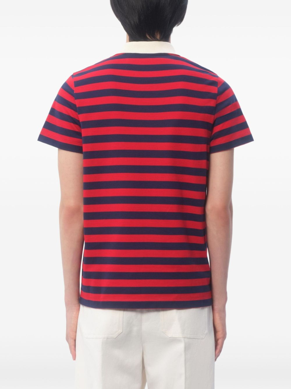 striped cotton polo shirt - 4