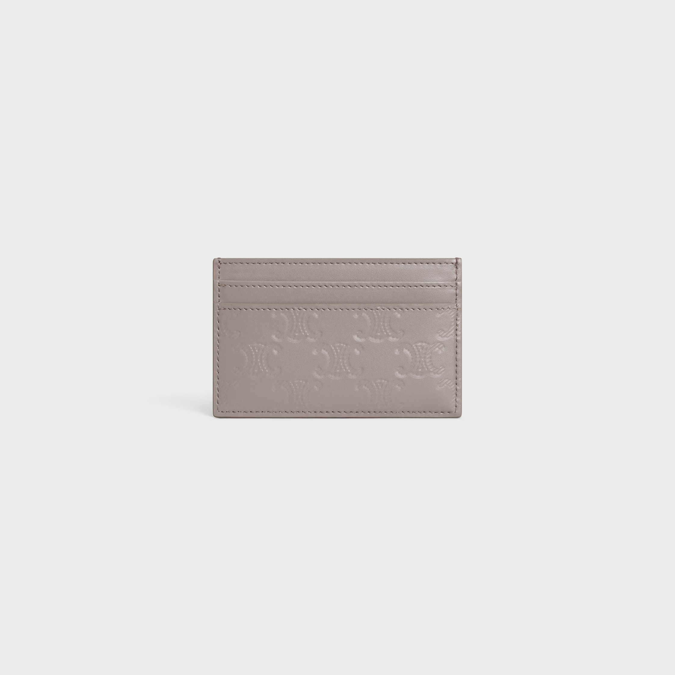 MEDIUM CARD HOLDER IN Calfskin with triomphe embossed - 3