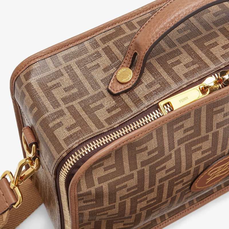 Large brown fabric bag 5