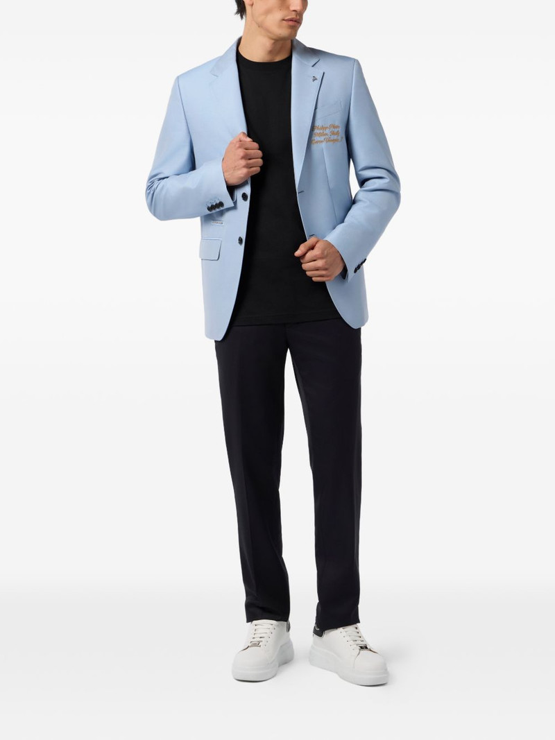 PHILIPP PLEIN long-sleeve buttoned blazer outlook
