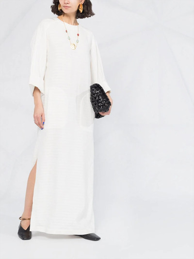 SAINT LAURENT caftan-style long dress outlook