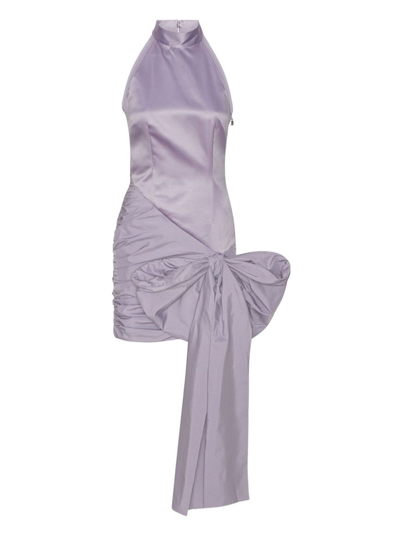 halter-neck bow-detail dress 1