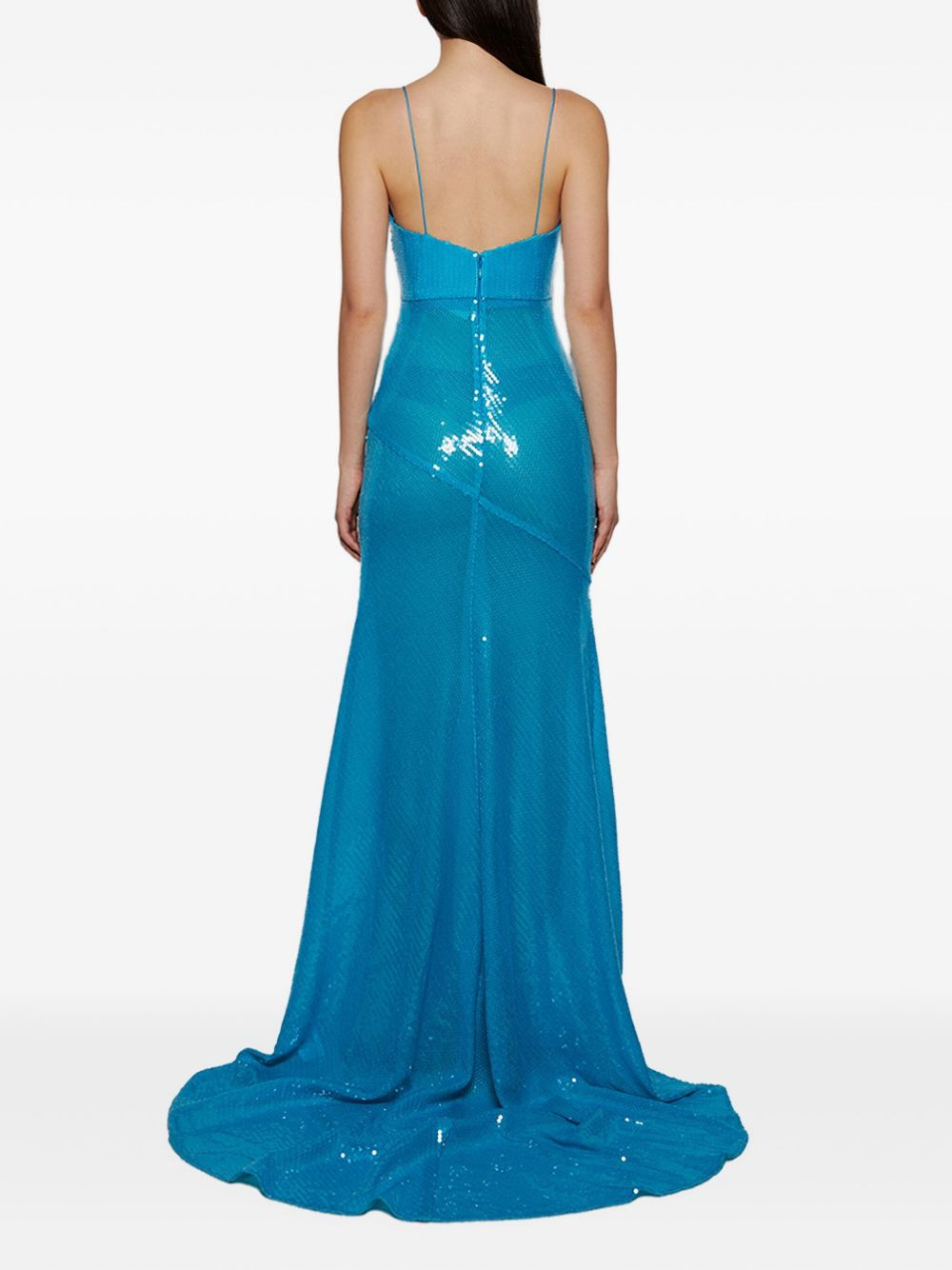 sequin-embellished gown - 4