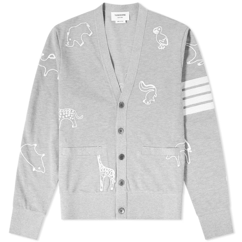 Thom Browne Chain Stitch Animal Cardigan - 1