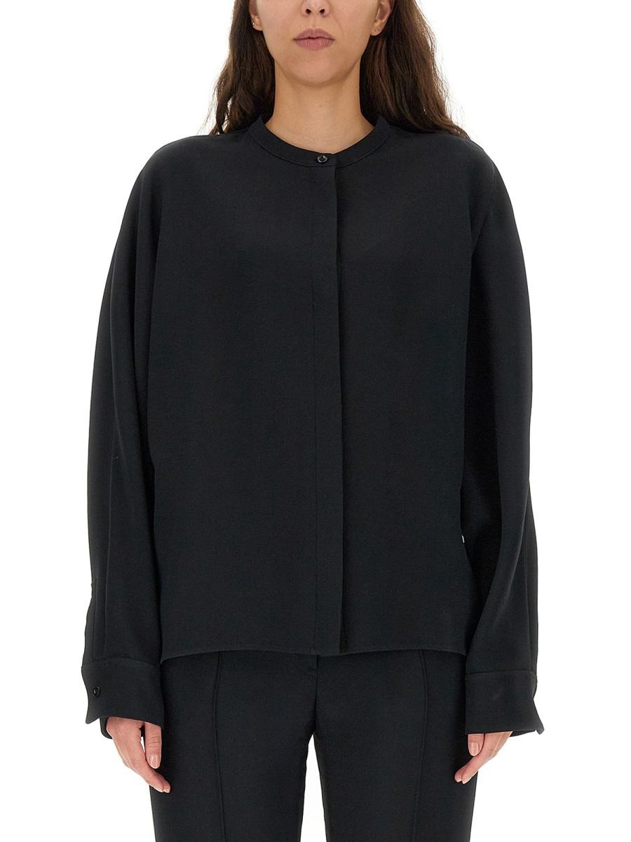 JIL SANDER VISCOSE BLEND SHIRT - 1