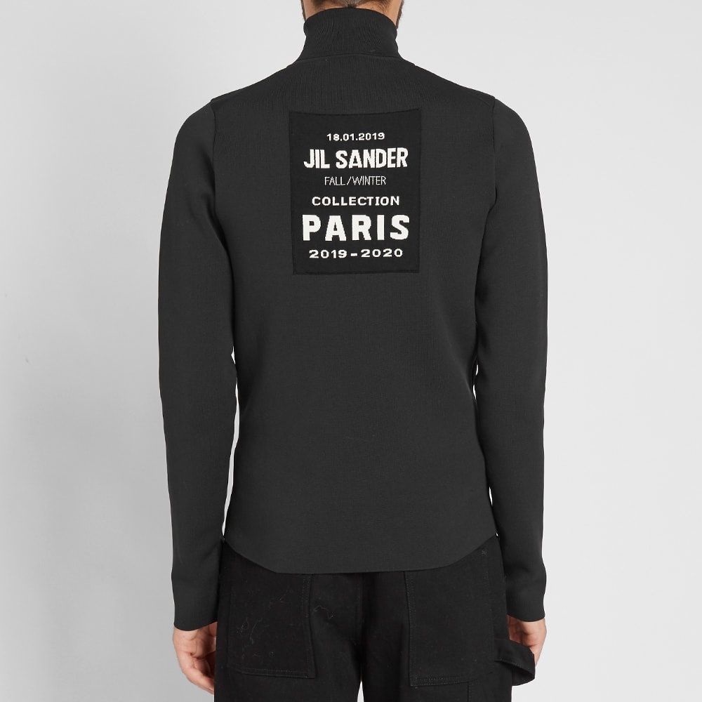 Jil Sander Back Logo Patch Roll Neck Knit - 5