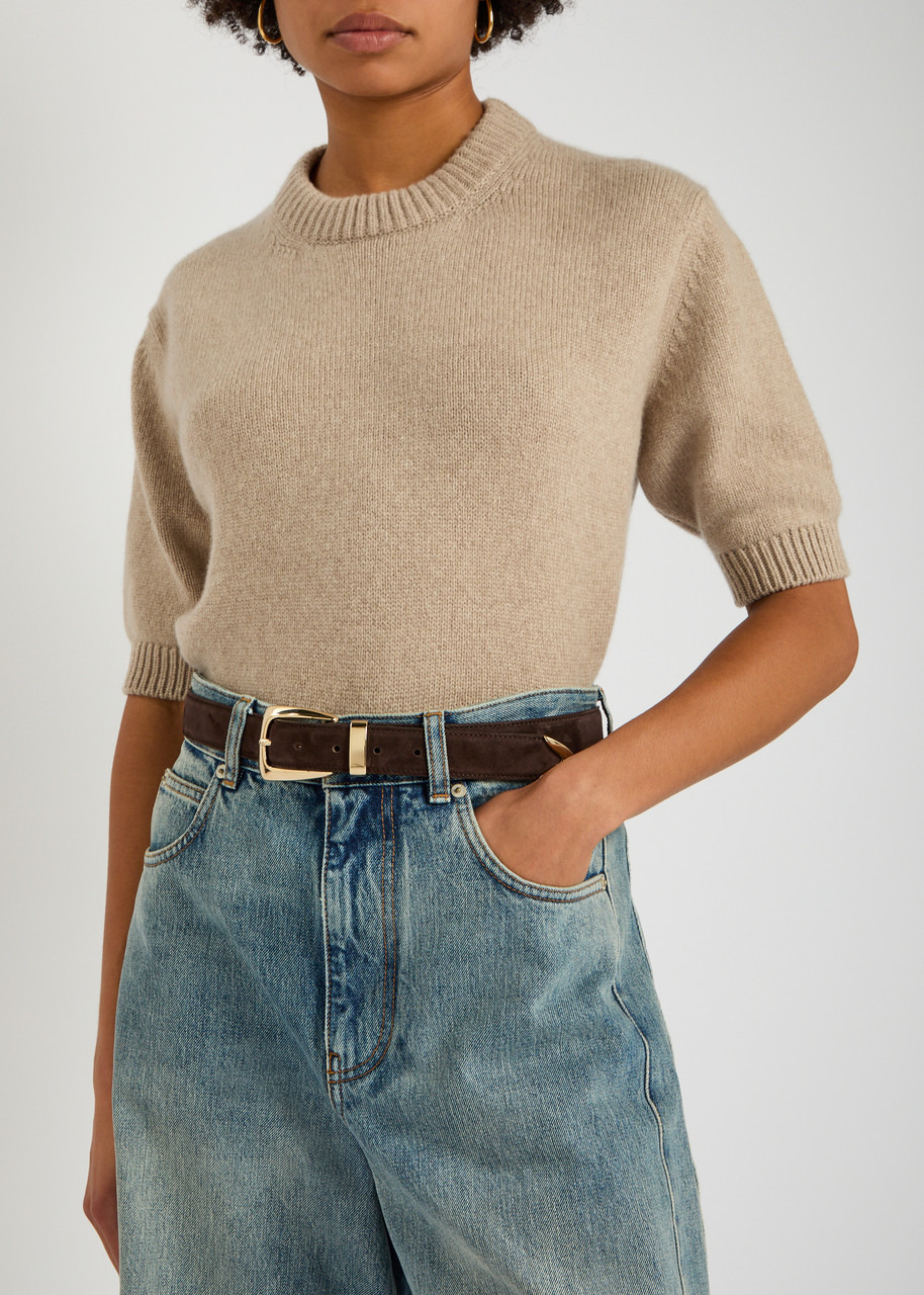 Khaite Benny Suede Belt - 2