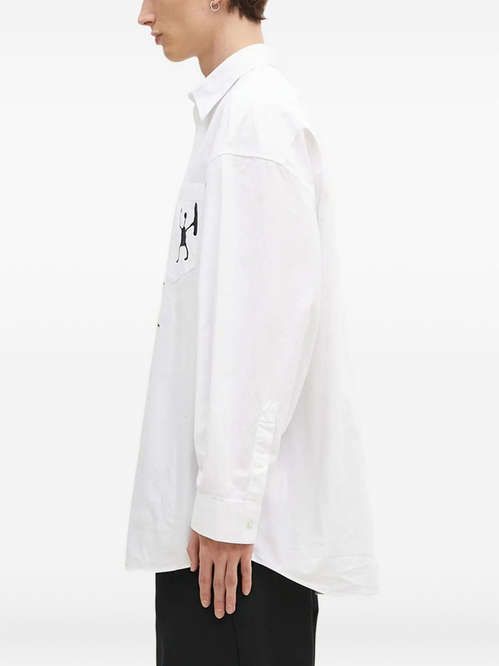 Rofus patch-pocket print shirt - 3