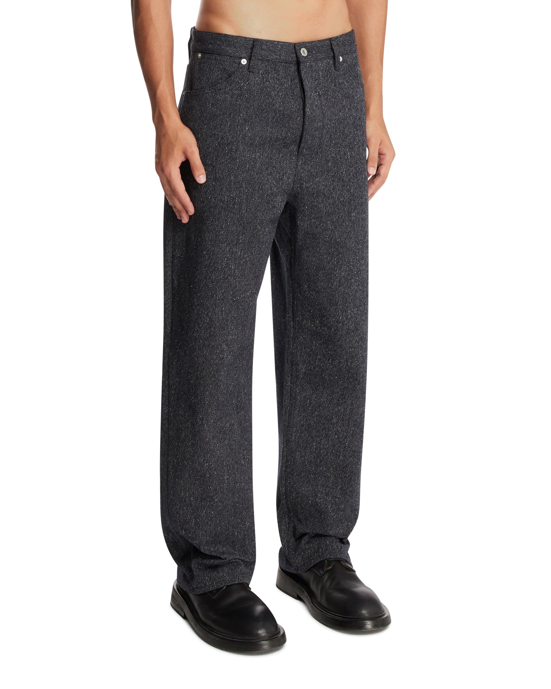 Blue Cotton Pants - 4