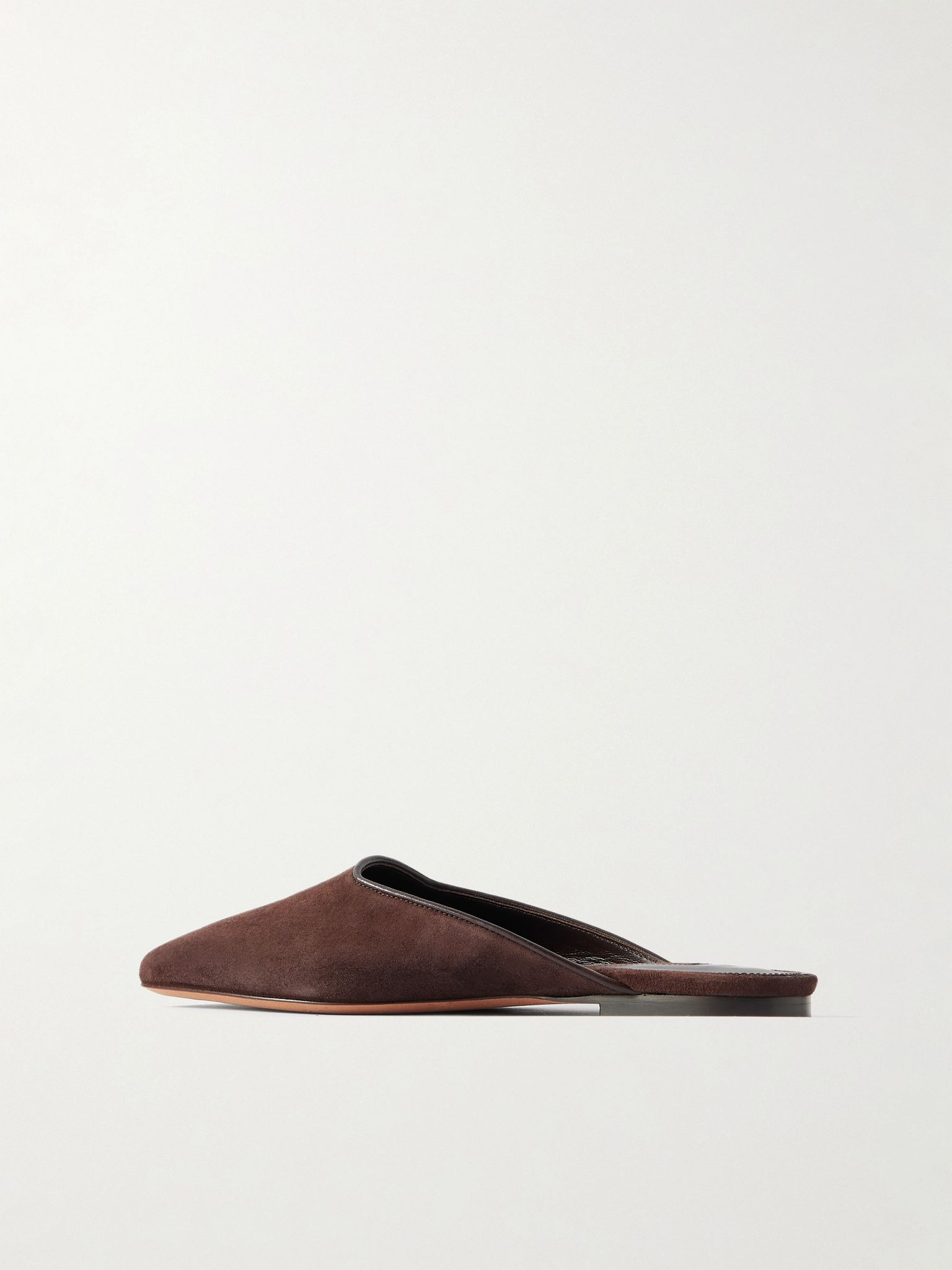 Suede mules Chocolate - 3